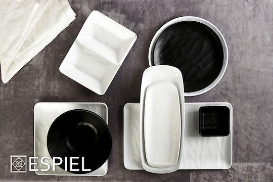 Espiel Wavy Matte Сервизна Плато Пластмаса Бял 53x16.2бр 24бр