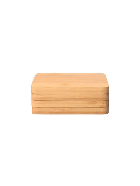 Estia Bamboo Essentials Сувенир Дърво Със стойка Бежов 11x11см 4бр