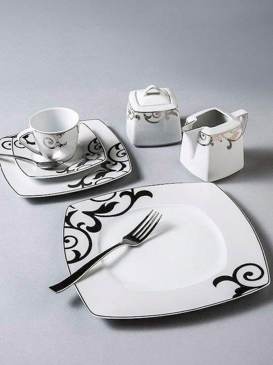 Cryspo Trio Garbo Cup Coffee Porcelain White 100ml