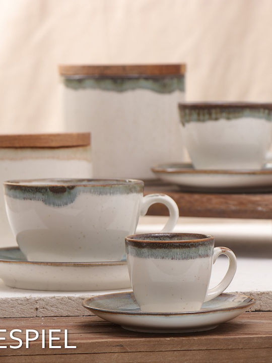 Espiel Essentials Cup Cappuccino Ceramic Green 220ml