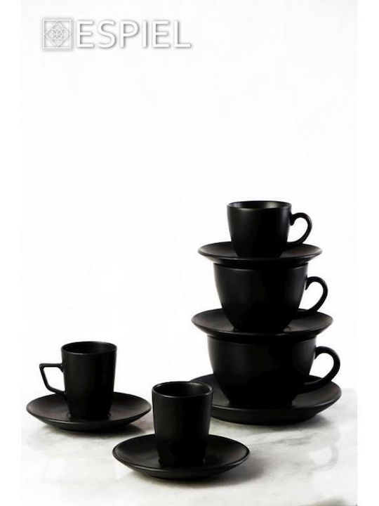 Espiel Jumbo Cup Coffee Porcelain Black 310ml