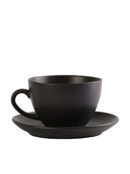Espiel Jumbo Cup Coffee Porcelain Black 310ml