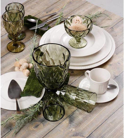Cryspo Trio Tasse Tee aus Porzellan Ivory Cream 230ml