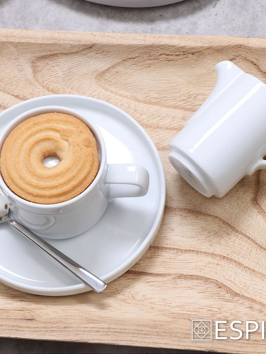 Espiel Good Mood Σετ Φλιτζάνια Espresso από Πορσελάνη Λευκά 90ml 6τμχ