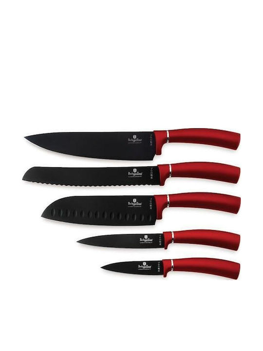 Berlinger Haus Knife Set with Block from Stainless Steel 5pcs