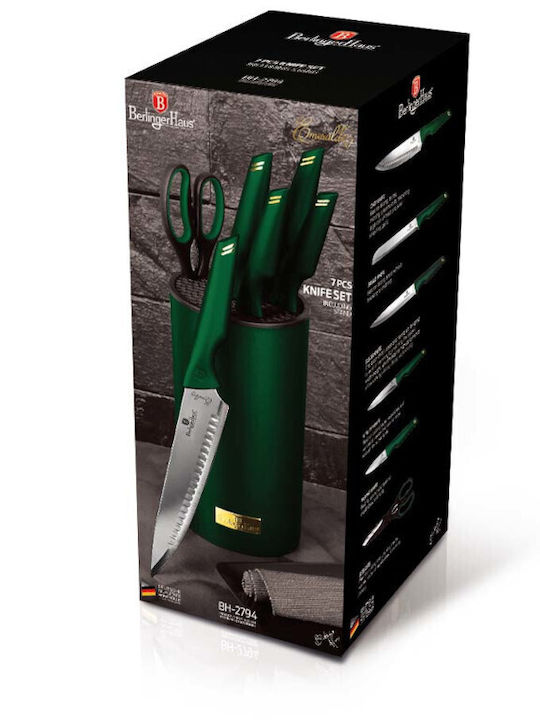 Berlinger Haus Knife Set with Block from Stainless Steel 6pcs