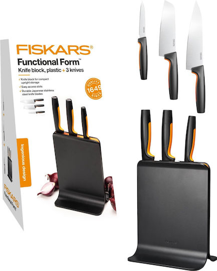 Fiskars Functional Form Комплект с основа Ножове от Неръждаема стомана 3 броя