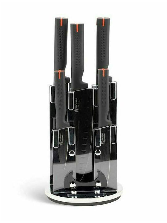 Edenberg Knife Set with Block from Stainless Steel 5pcs