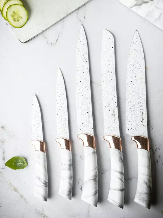 KING Hoff Klausberg Messer Set mit Sockel aus Rostfreiem Stahl 5 Stück