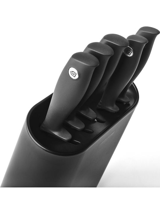 Brabantia Tasty Knife Set with Block from Stainless Steel 5pcs