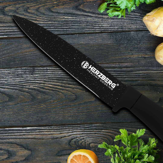 Herzberg Комплект Ножове с Основа от Неръждаема Стомана 7бр