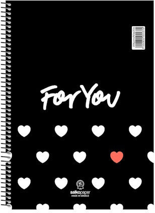 Salko Paper Spiral Notebook You Various Designs A4 21x29 120 pages 2 Subjects
