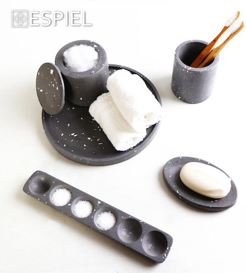 Espiel Decorative Vase Gray 13x13x9cm