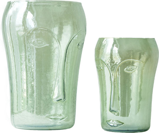 Artekko Decorative Vase Face Beige 20x20x28cm