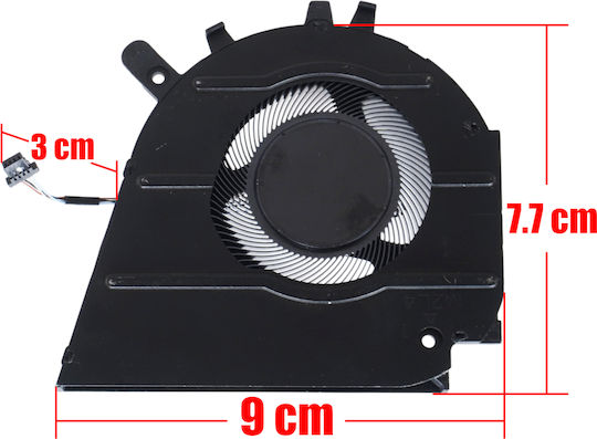 Laptop Fan GPU Cooling Fan Dell Inspiron 15 7510 16 7610 P106F P107F Vostro 15 7510 16 7610 15-7510 16-7610 CNNWF 0CNNWF 023.100NG.0001 023100NG0001 EG50050S1-C120-S9A B8906ASHNF2000TN 4Pin Code 81590