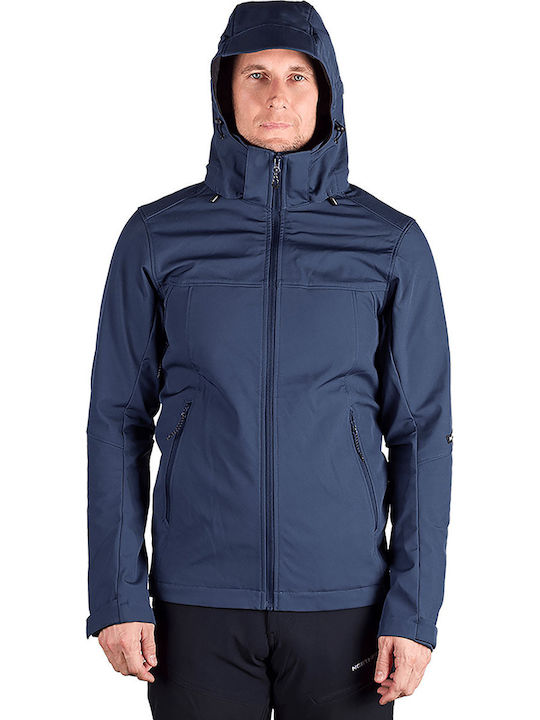 Winter Jacke Softshell Wasserdicht und Winddicht Blau