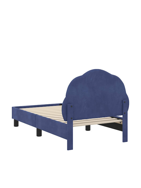 Kinderbett Einzel Blau für Matratze 83x148cm