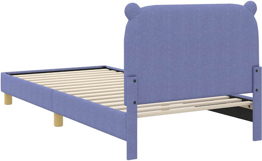 Kids Bed Single Blue for Mattress 84x208cm