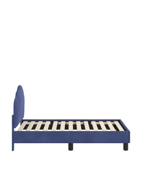 Παιδικό Κρεβάτι Μονό Μπλε για Στρώμα 79x148cm