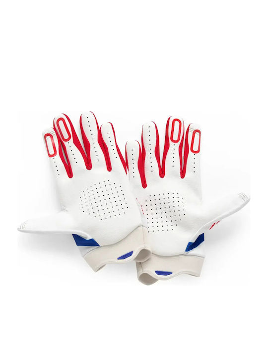 100% iTrack Summer Men's Motocross Gloves White / Blue