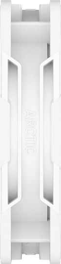 Arctic P12 Pro Reverse Blade Case Fan 120mm 3000rpm 73cfm with ARGB Lighting and 3-Pin 4-Pin PWM Connection 3pcs White