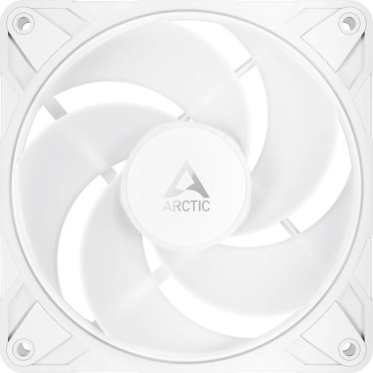 Arctic P12 Pro Reverse Blade Case Fan 120mm 3000rpm 73cfm with ARGB Lighting and 3-Pin 4-Pin PWM Connection 3pcs White