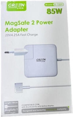 Green Lyca Φορτιστής Laptop 85W 20V 4.25A για Apple με Αποσπώμενο Καλώδιο Τροφοδοσίας