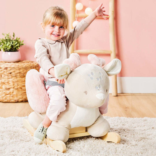 Nattou Rocking Toy Deer for 36+ Months Beige
