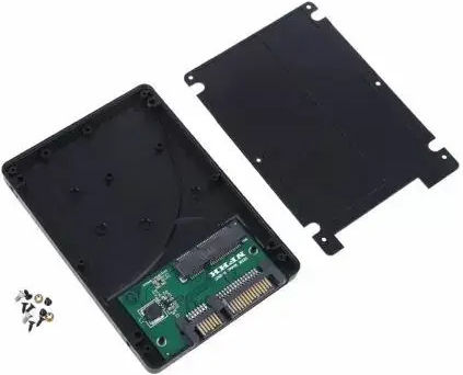 Външна Кутия Cy 8677273 8867-k 1.8 mSATA 16pin SSD Към 2.5 SATA 22pin Черна