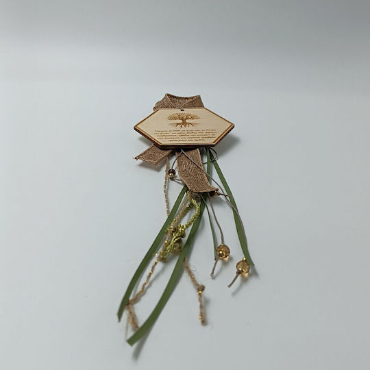 ToXylo Handmade Hanging Lucky Charm Little Tree Green made of Wood 2026 1pcs