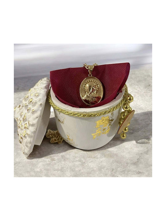 Lucrat manual Amulet Auriu Ceramic 1buc