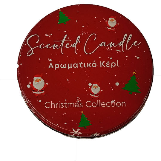 Erycandles Scented Candle Spicy Pumpkin Metal Box 12x7 Cm Red