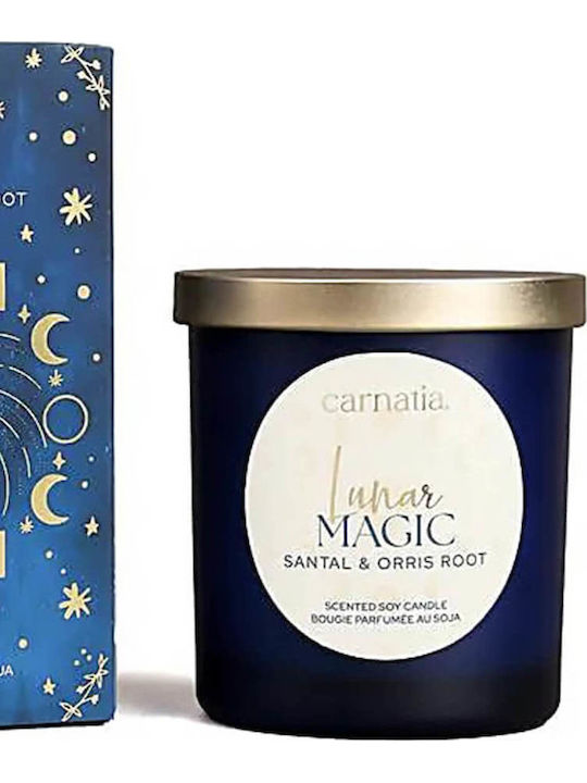 Carnatia Starry Spell Jar Celestial Lunar Magic Soy Candle Glass Blue
