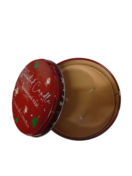 Erycandles Scented Candle Melomakarono Metal Box 12x7 Cm Red