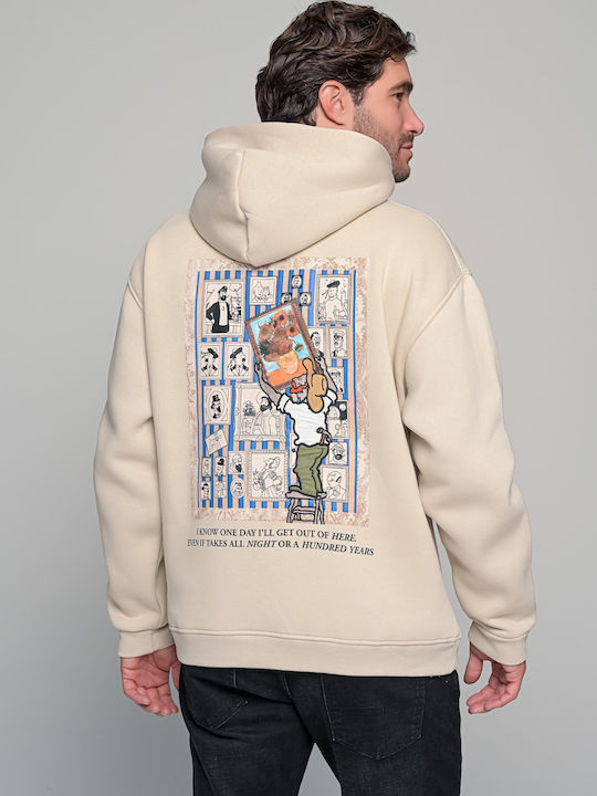 Vincent Hanorac cu Glugă Beige