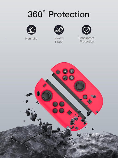 Nintendo Switch 2 Silikon Griff Hülle Weiche Haut Silikon Hülle Vollständiger Schutz Hülle in Rot