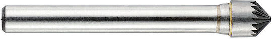 1031721 Carbide Cutter Conical Sharp Tip At 90 Degrees Single Edge Type C Size 4 Shank 6