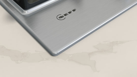 Neff N 70 Εστία Φυσικού Αερίου Αυτόνομη 58.2x52εκ. Ασημί
