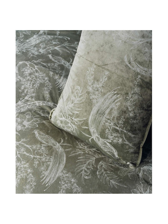 Kentia Σετ Παπλωματοθήκη King Size με 2 Μαξιλαροθήκες 260x240cm Vanessa Grey