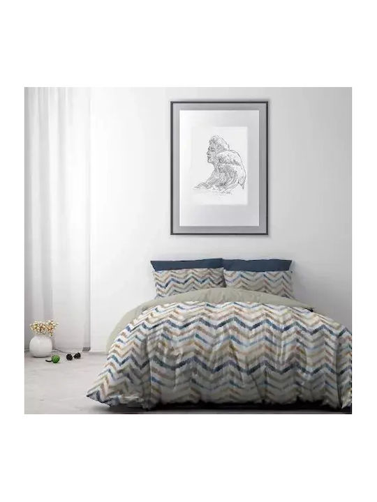 Fantasy Комплект Плик за Завивка Полутораен с Калъфка 180x280 White/beige