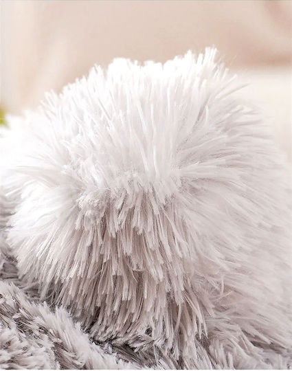 Katzenbett Häuschen Gänseblümchen "Häuschen Kourk" – M44xP36xH39cm – Grau