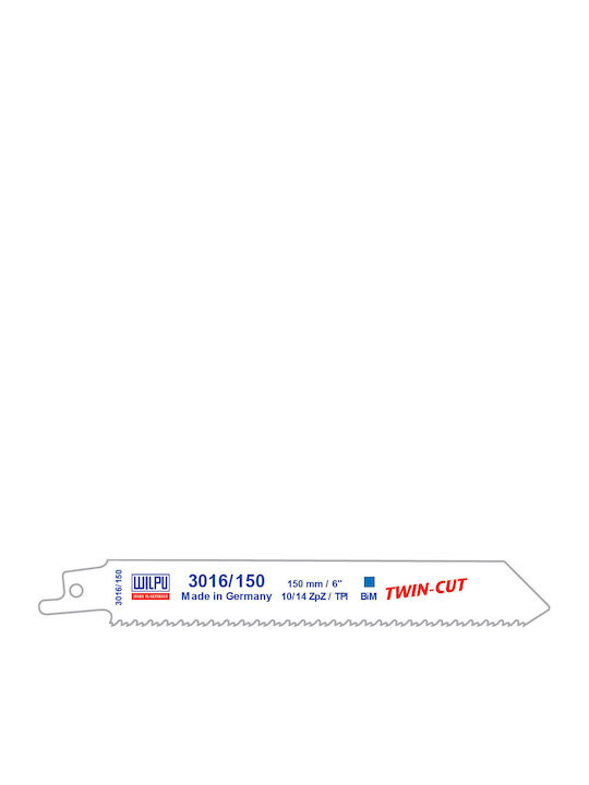 3016/150 Twin Cut Lama Bi-metal Fierăstrău Pendular Lemn Cuie Metal 5 Bucăți Mărime 200 X 19 X 0.9 Mm