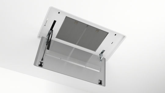 Bosch Απορροφητήρας Νησίδα 90cm Λευκός με Wi-Fi