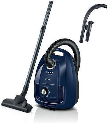 Bosch BGL38BU1 Ηλεκτρική Σκούπα 600W με Σακούλα 4lt Μπλε