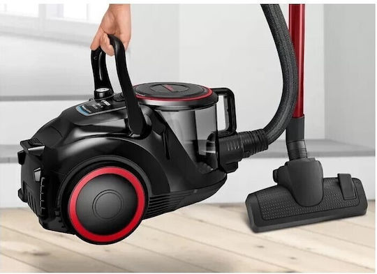 Bosch BGS41POW1 Ηλεκτρική Σκούπα 700W με Κάδο 2.4lt Μαύρη