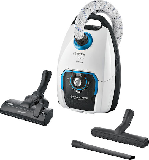 Bosch BGL8SIL6 Ηλεκτρική Σκούπα 800W με Σακούλα 5lt Λευκή