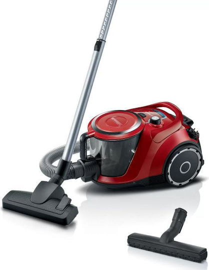 Bosch BGC41Q69 Ηλεκτρική Σκούπα 600W με Κάδο 2.4lt Κόκκινη