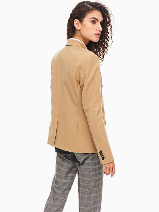 Tommy Hilfiger Lang Damen Gekreuzt Blazer Beige Tommy Hilfiger Lang Damen Gekreuzt Blazer Beige
