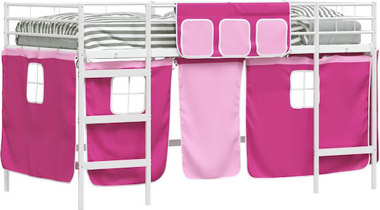 Kids Bed Loft Semi Double White for Mattress 116.5x207cm
