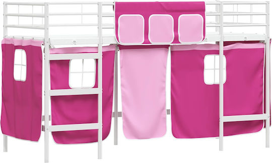 Kids Bed Loft Semi Double White for Mattress 116.5x196cm